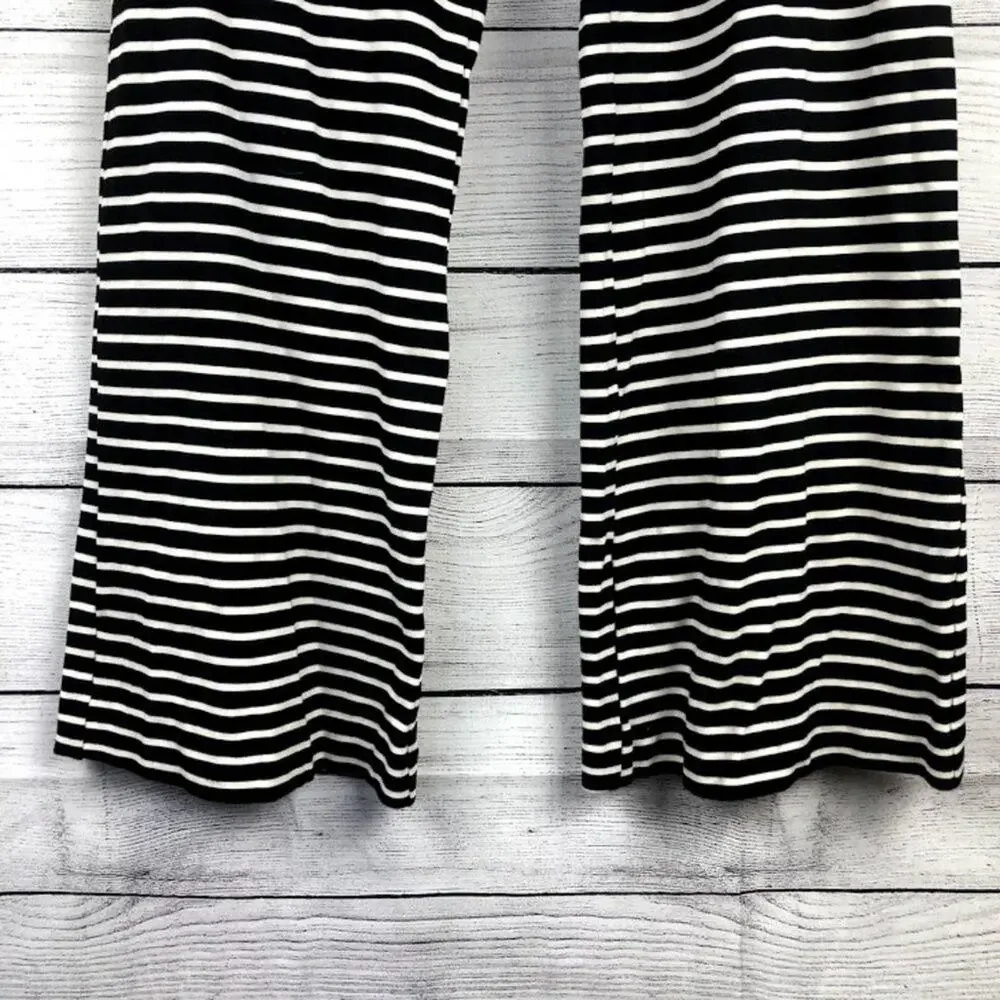 New York & Co Stretch Knit Striped Wide Leg Pant 4 - Picture 6 of 12